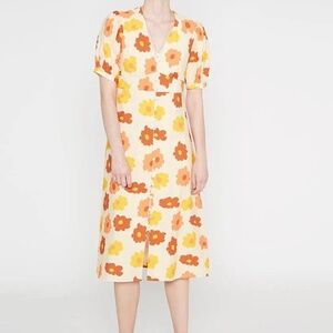 Wild Pony, Button Down Midi Dress // XL